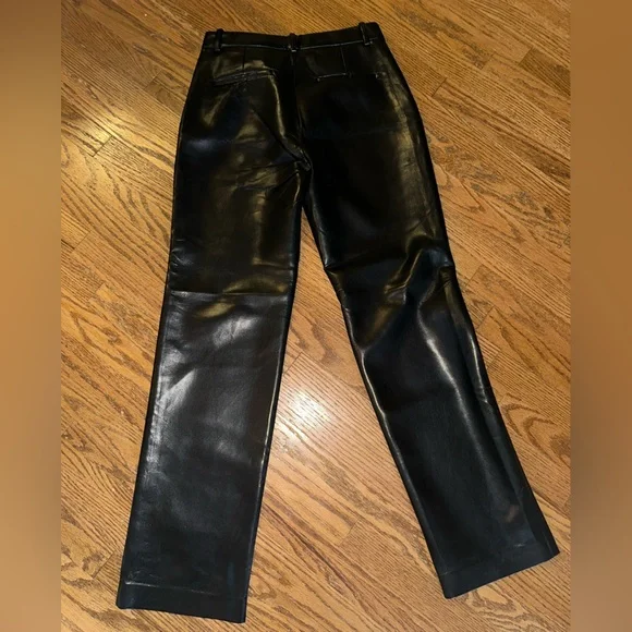 Wilfred Black Faux Leather Skinny Jeans